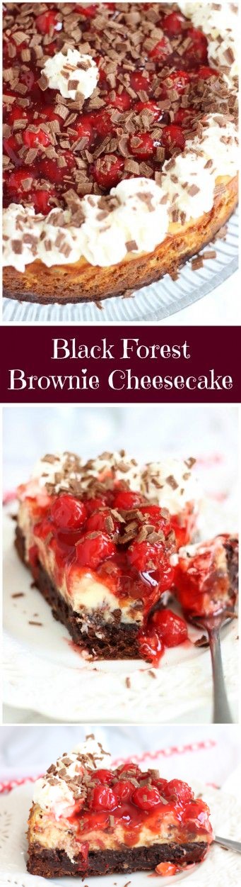 Black Forest Brownie Cheesecake