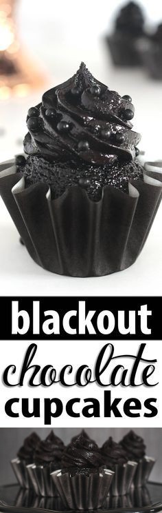 Blackout Chocolate Cupcakes