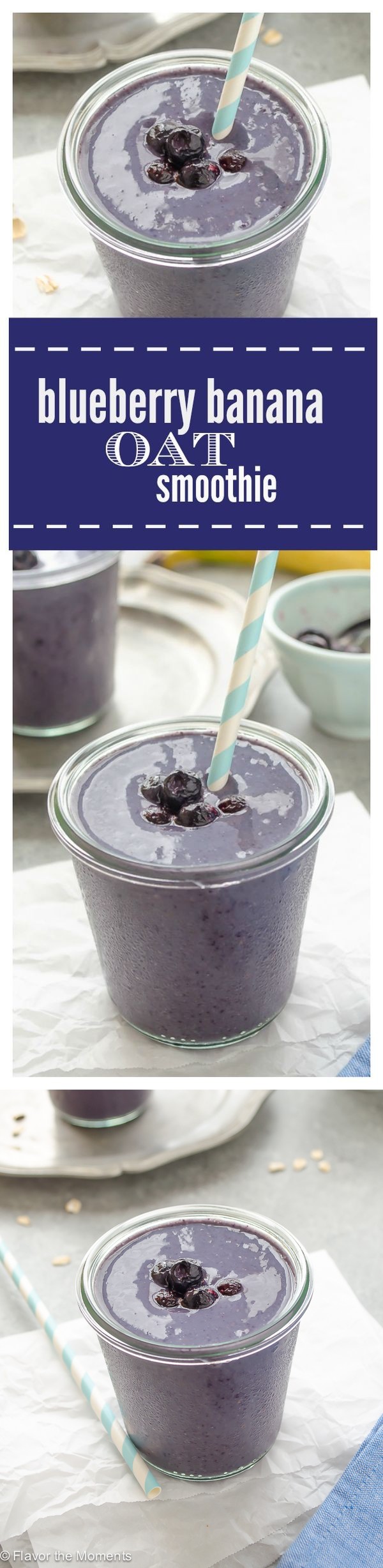 Blueberry Banana Oat Smoothie