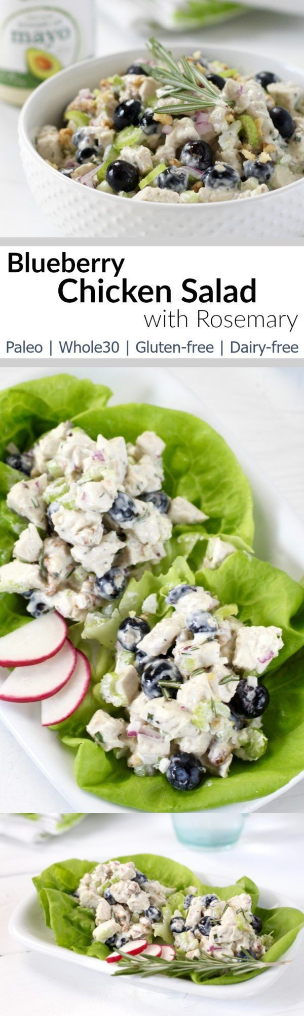 Blueberry Chicken Salad with Rosemary