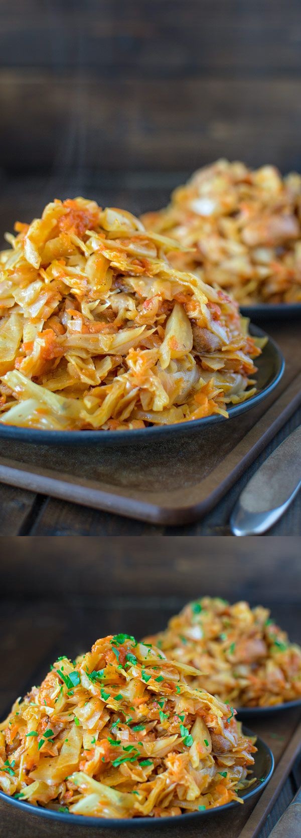 Cabbage Sauteed with Chicken