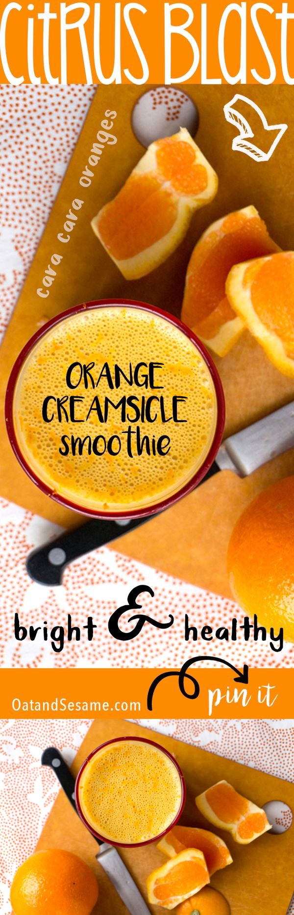 Cara Cara Orange Creamsicle Smoothie