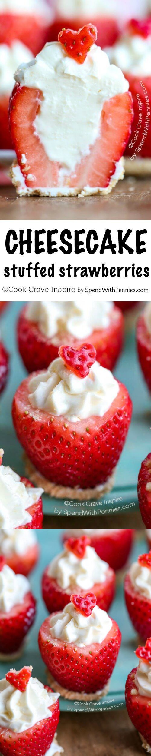 Cheesecake Stuffed Strawberries