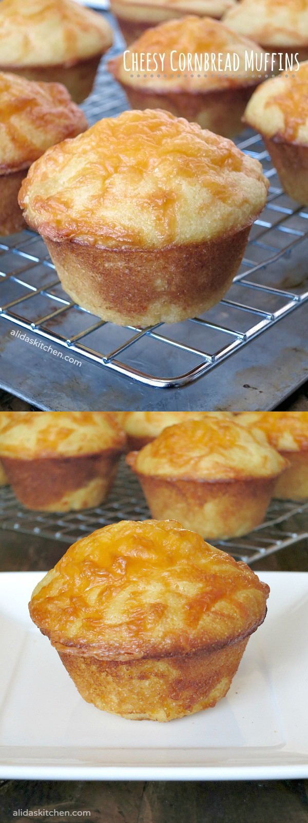 Cheesy Cornbread Muffins