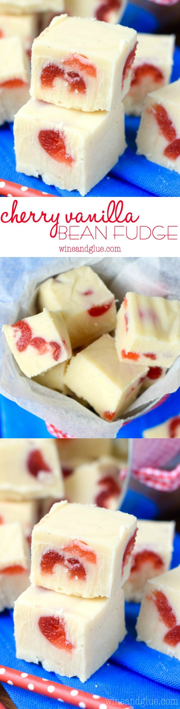 Cherry Vanilla Bean Fudge