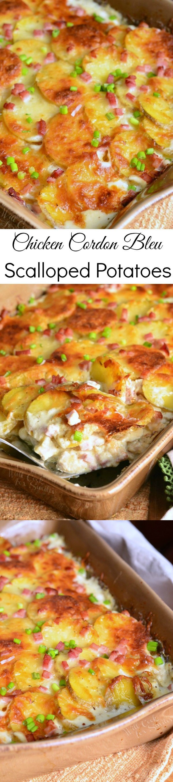 Chicken Cordon Bleu Scalloped Potatoes