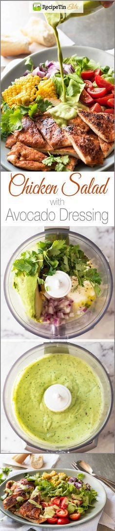 Chicken Salad with Avocado Dressing