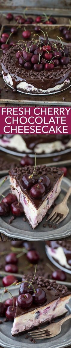 Chocolate Cherry Cheesecake