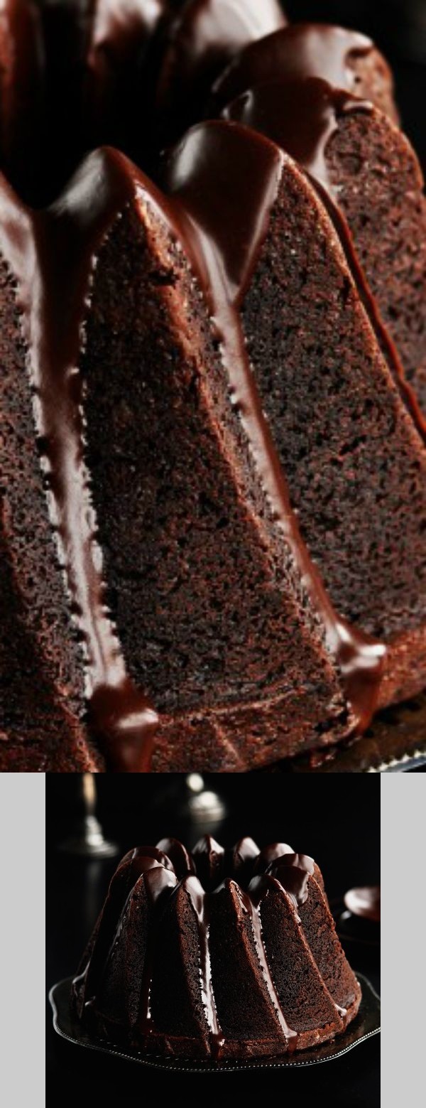 Chocolate Espresso Bundt Cake with Dark Chocolate Cinnamon Glaze