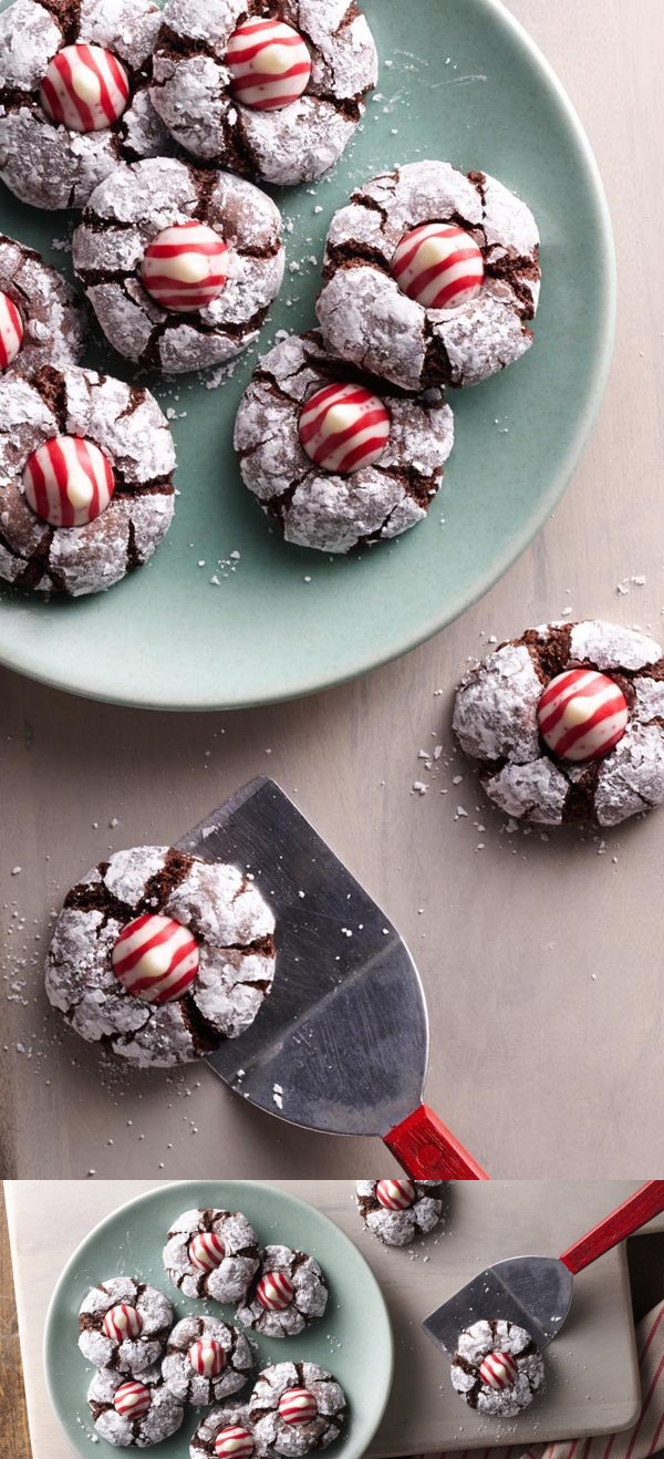 Chocolate Mint Crinkles