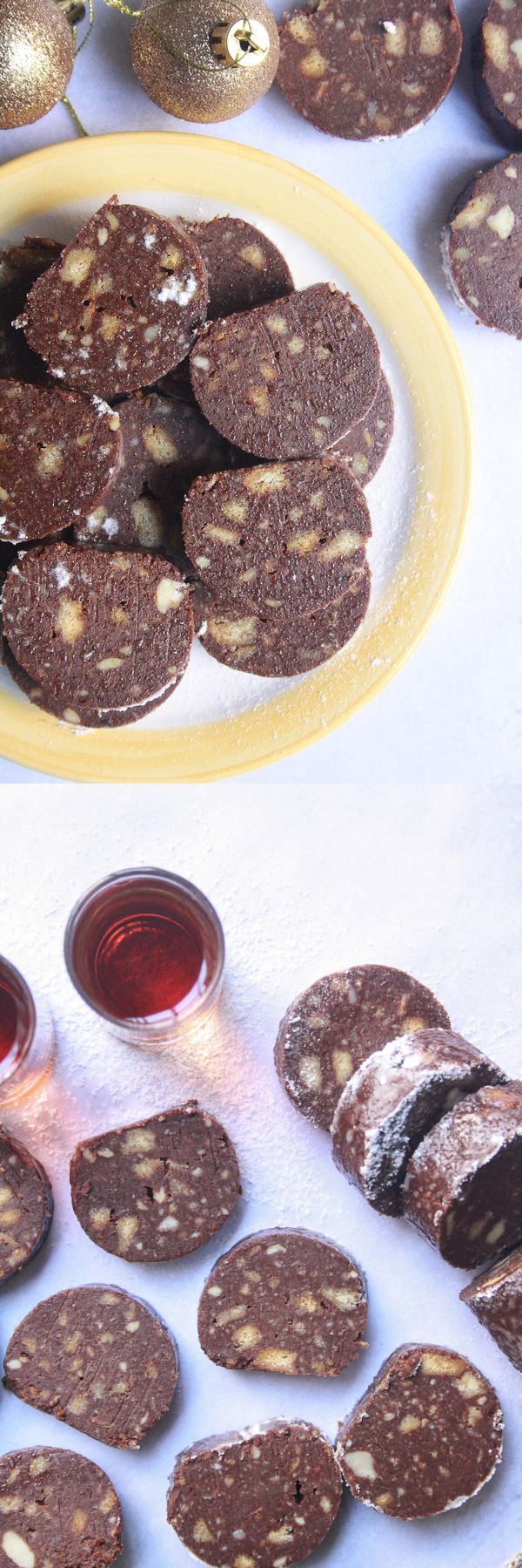 Chocolate Rum Salami (Eggless