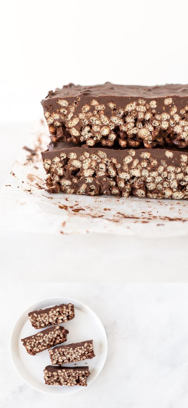 Chocolate Vegan Rice Crispy Crunch Bars