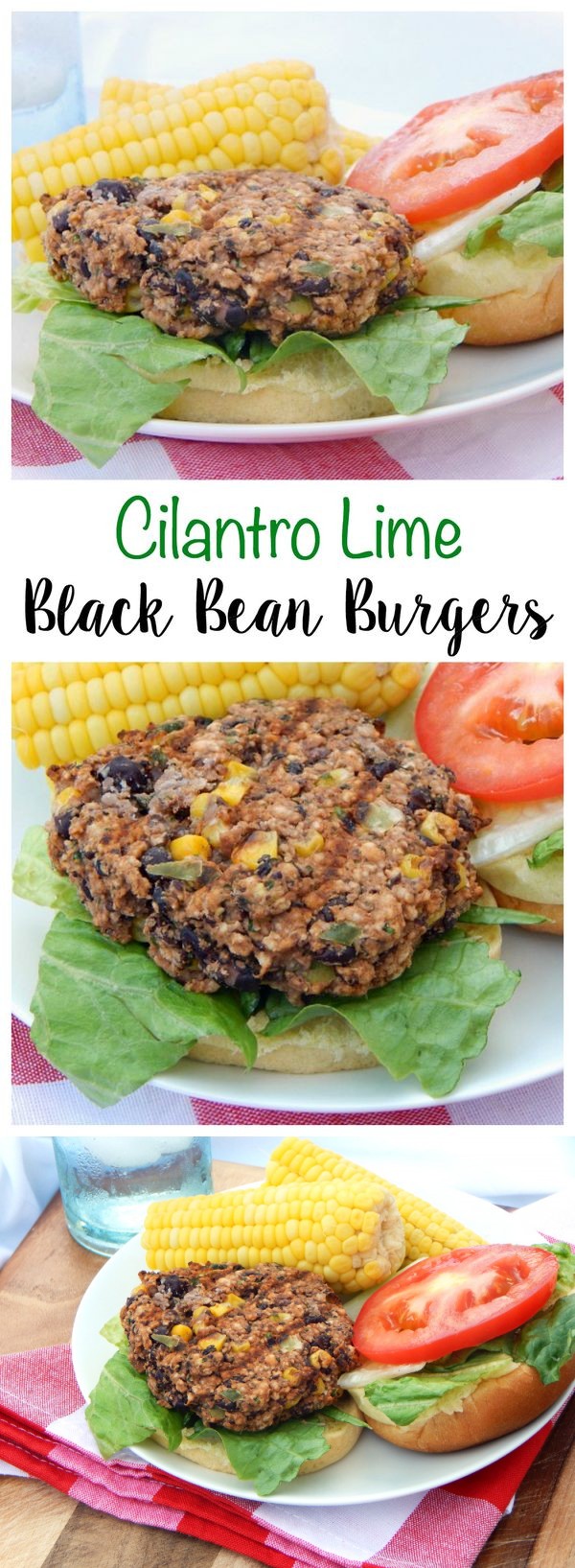 Cilantro Lime Black Bean Burgers