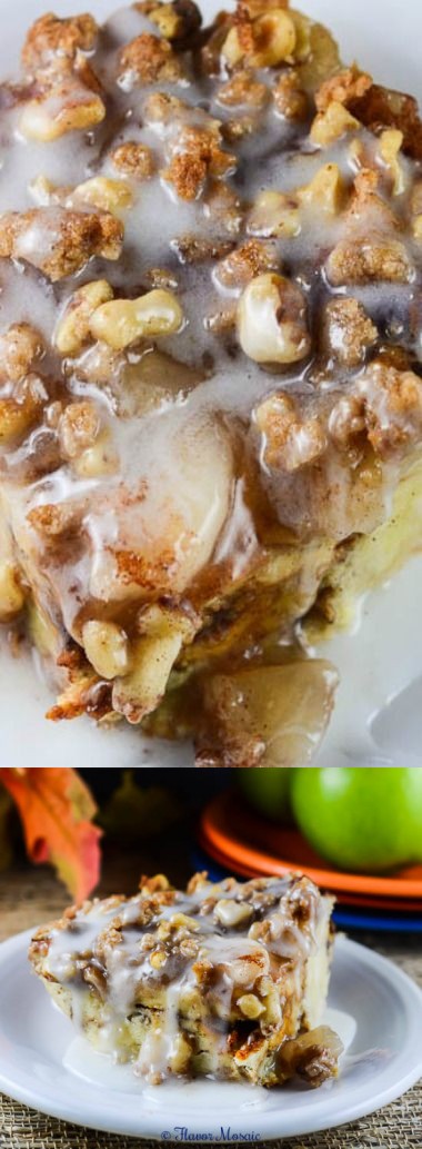 Cinnamon Apple Pie Bread Pudding