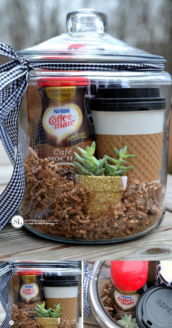 Coffee Gift Baskets | coffee and crafting party #SipIndulgence