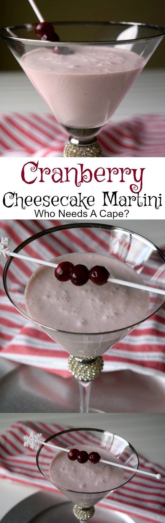 Cranberry Cheesecake Martini