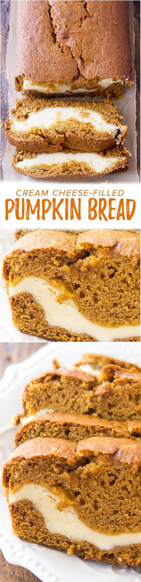 Cream Cheese Filled Pumpkin Bread