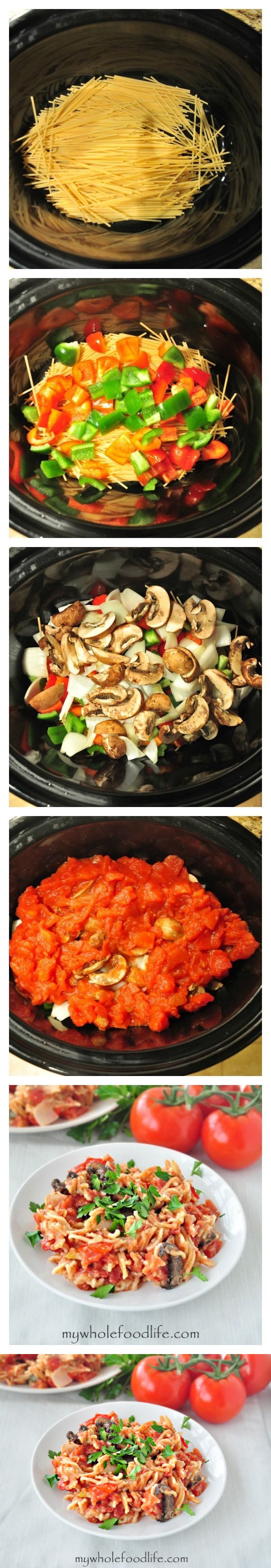 Crock Pot Spaghetti & Vegetables