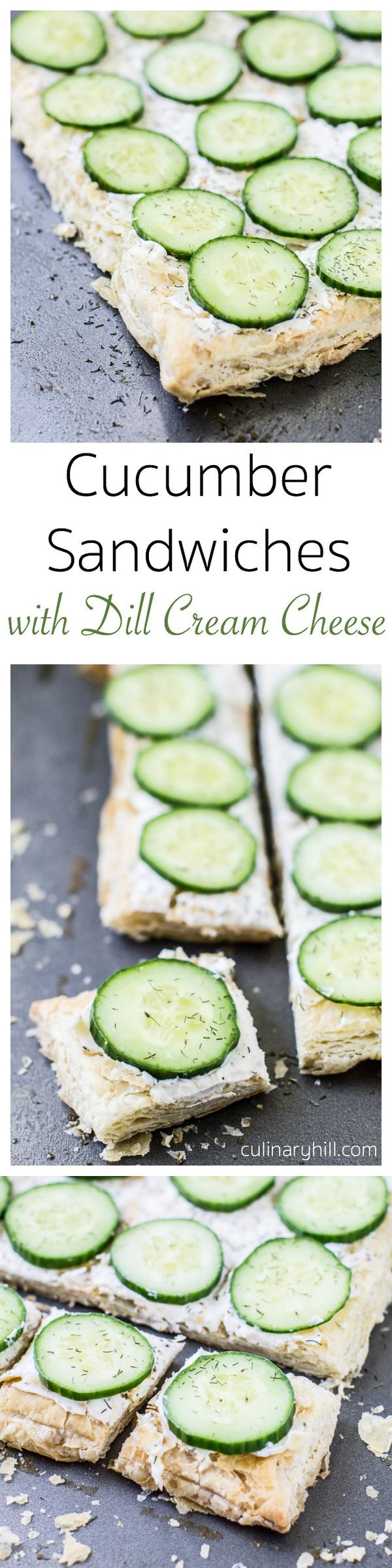 Cucumber Sandwiches with Dill Cream Cheese