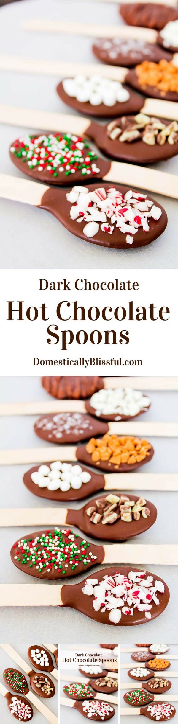 Dark Chocolate Hot Chocolate Spoons