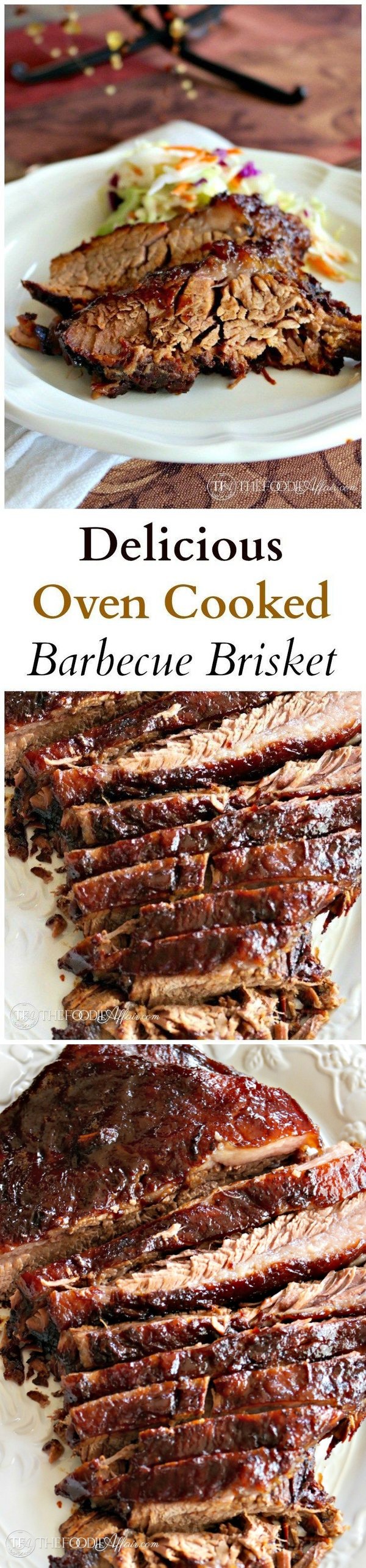 Delicious Oven Cooked Barbecue Brisket