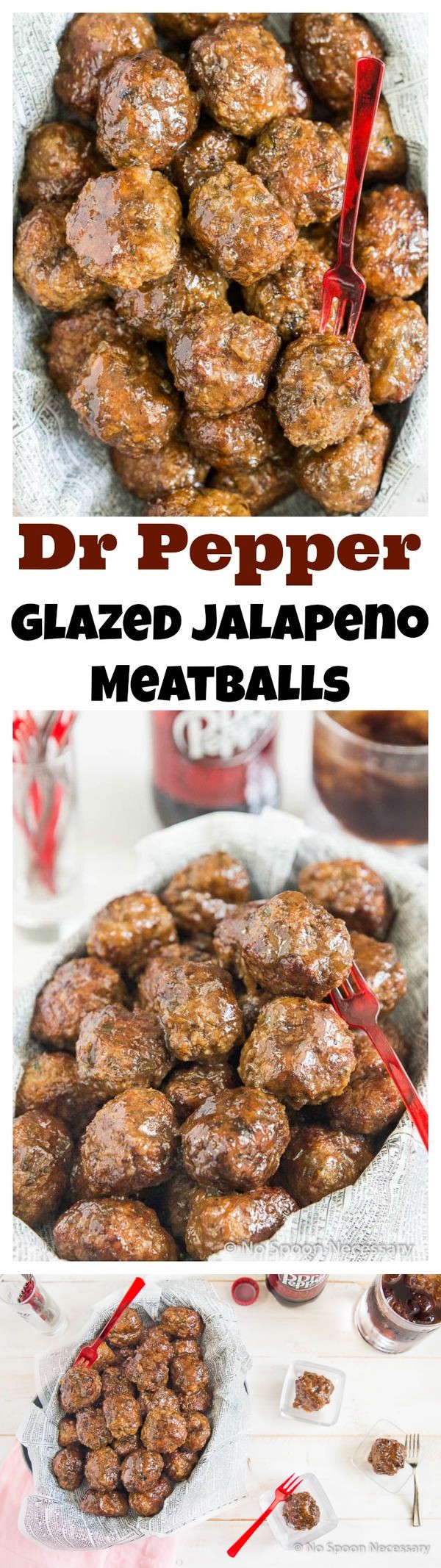 Dr Pepper Glazed Jalapeno Meatballs