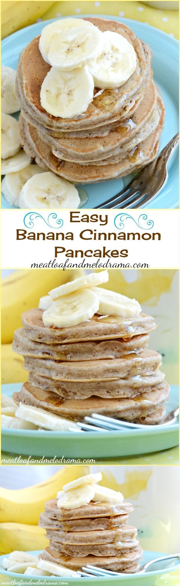 Easy Banana Cinnamon Pancakes