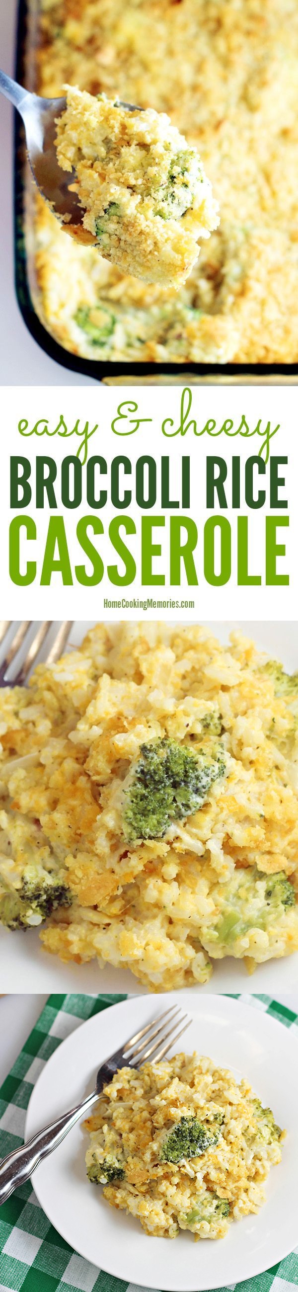 Easy Broccoli Rice Casserole