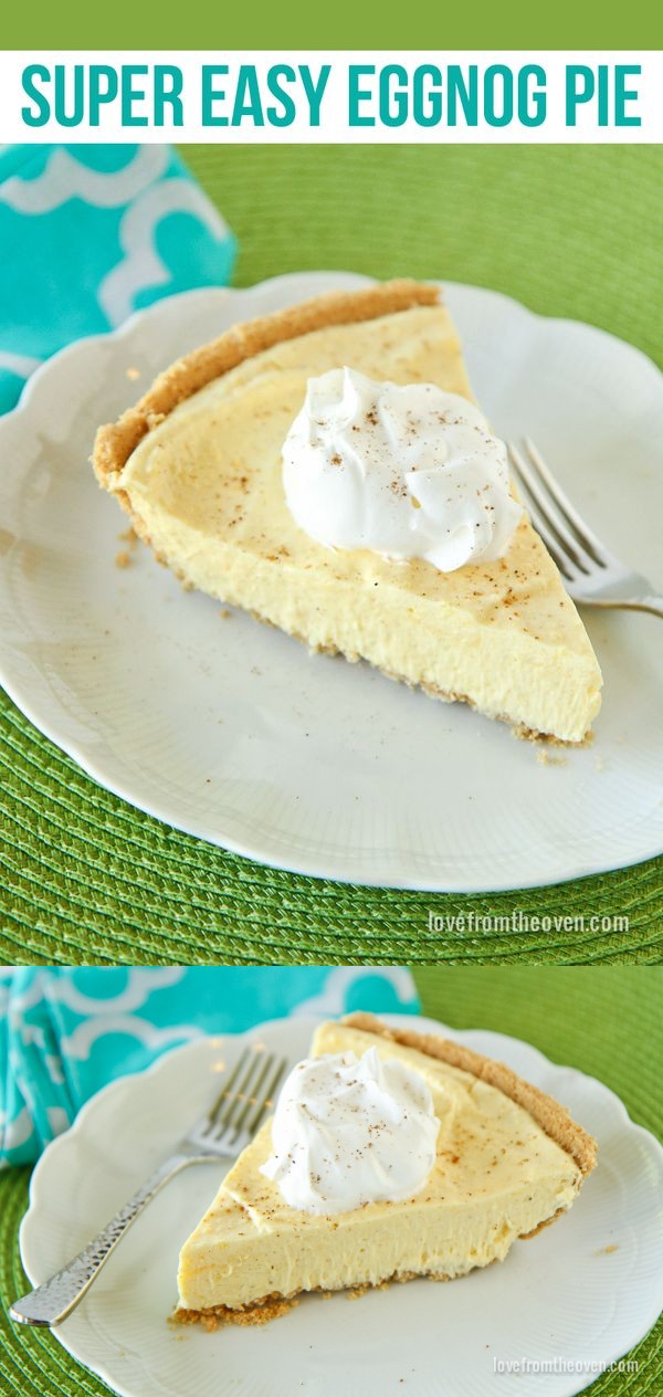 Easy Eggnog Pie