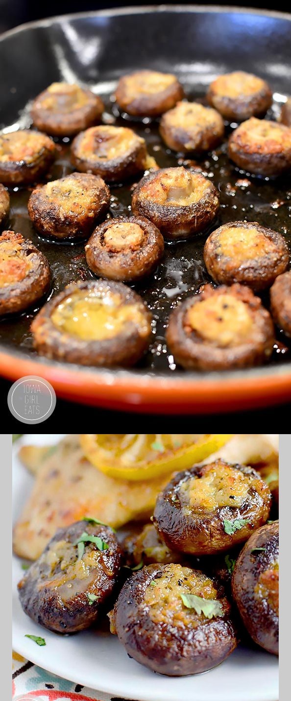 Easy Garlic Butter Roasted Mushrooms