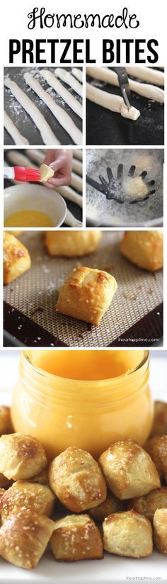 Easy homemade pretzel bites