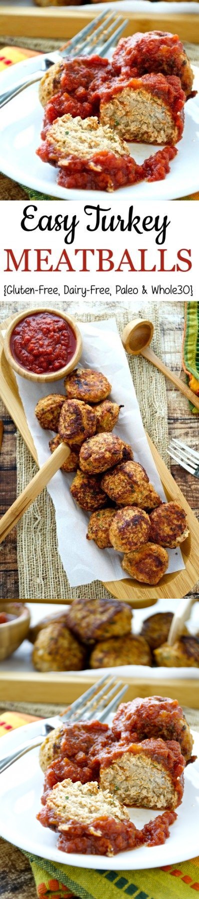 Easy Turkey Meatballs (Whole30