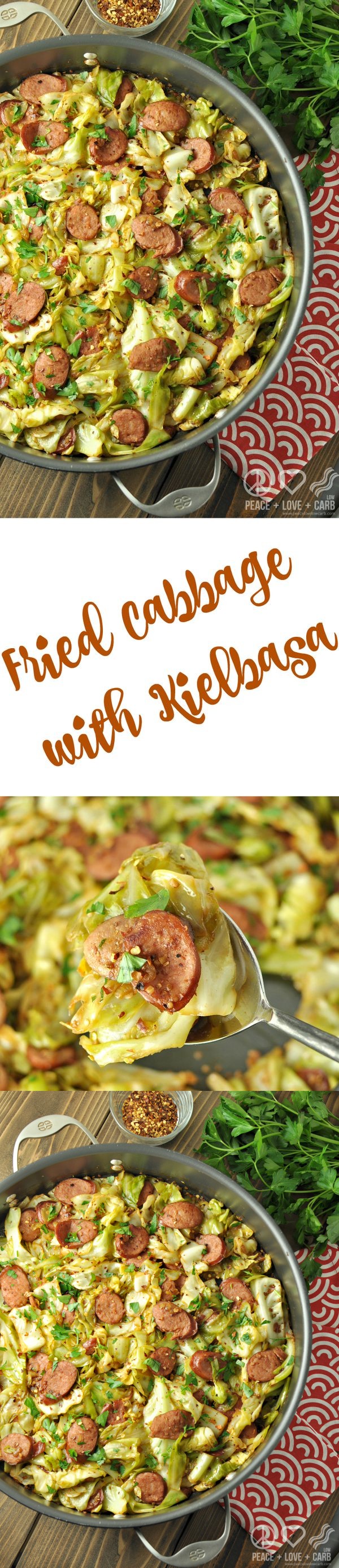 Fried Cabbage with Kielbasa – Low Carb, Gluten Free