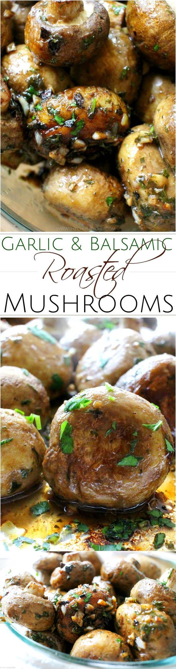 Garlic and Balsamic Roasted Mushrooms