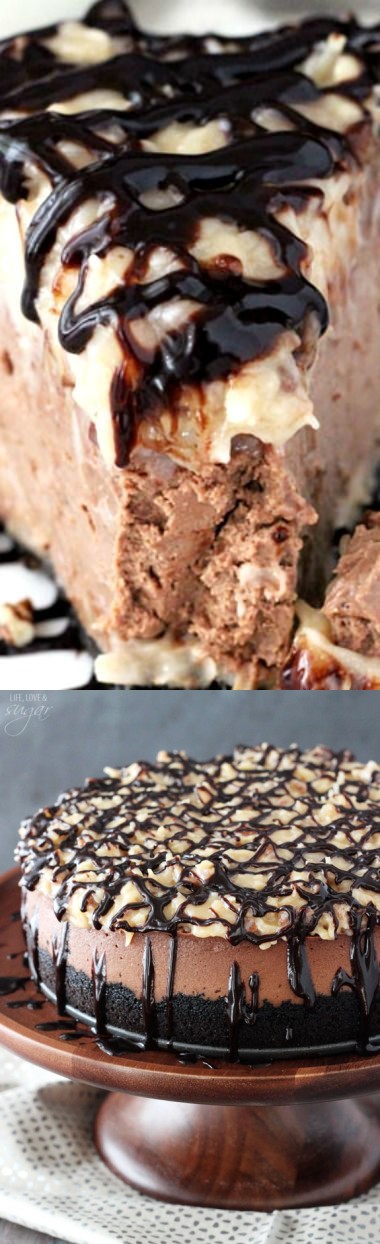 German Chocolate Cheesecake