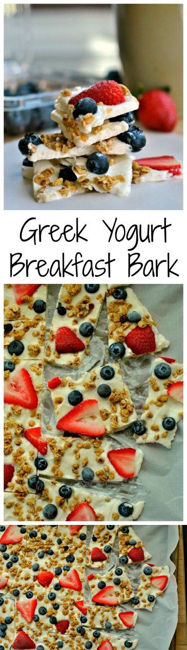 Greek Yogurt Breakfast Bark