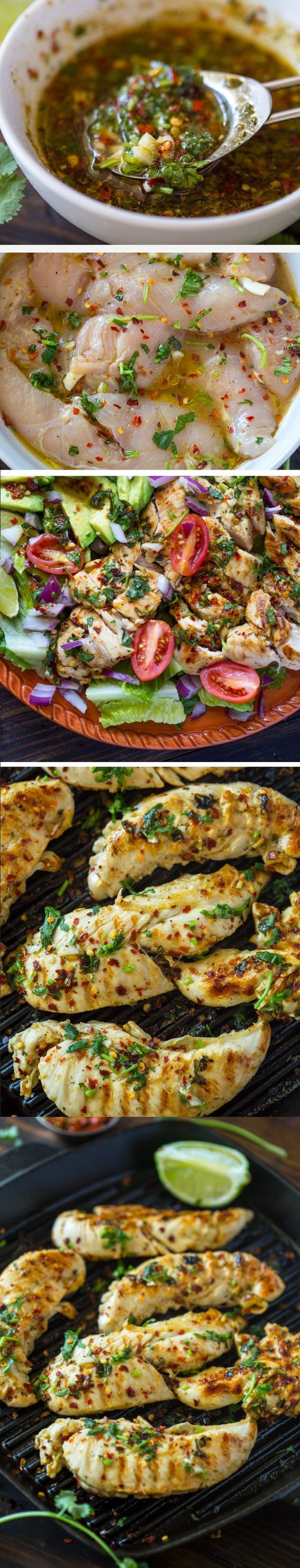 Grilled Chili Cilantro Lime Chicken