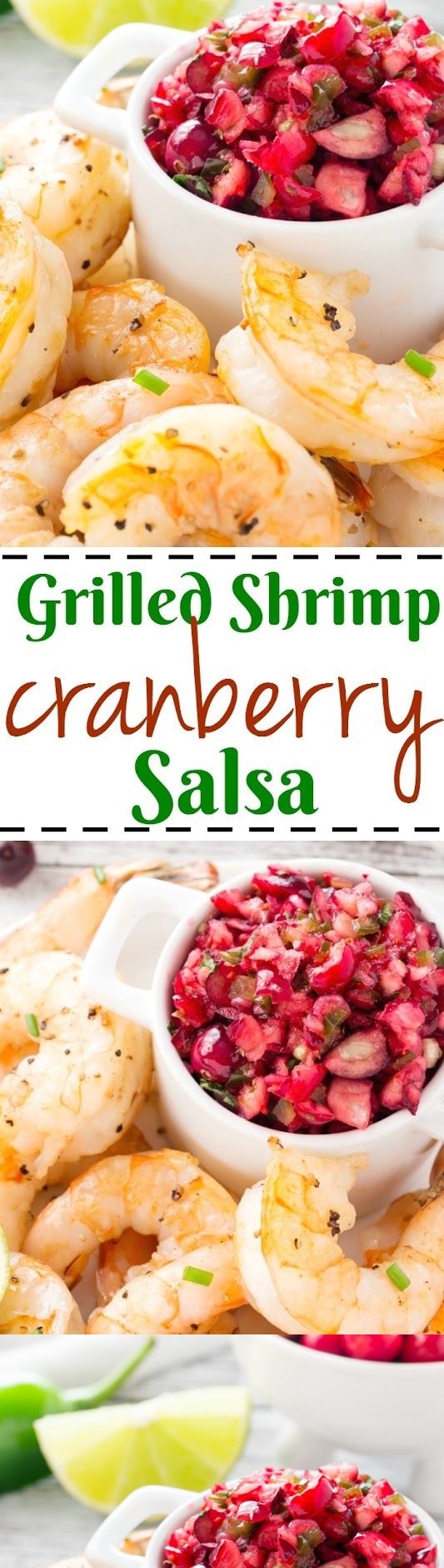 Grilled Shrimp with Cranberry Salsa