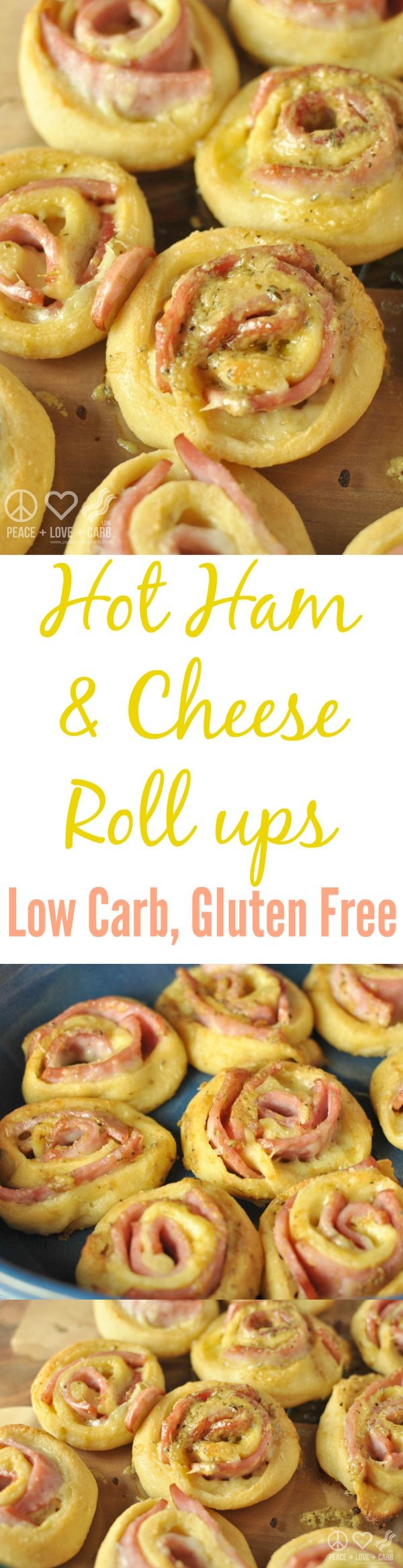 Hot Ham and Cheese Roll-Ups with Dijon Butter Glaze