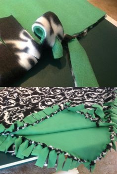 How to Make a No Sew Fleece Blanket (W/out Bulky Knots