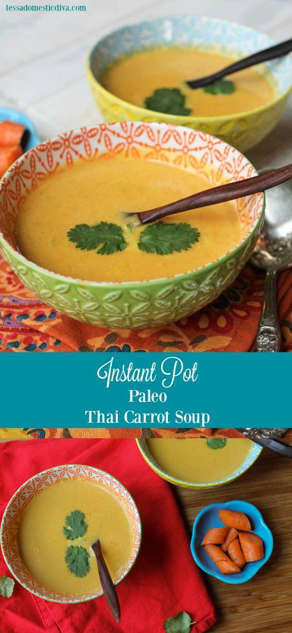 Instant Pot Paleo Thai Carrot Soup - A Whole Foods Knock-Off