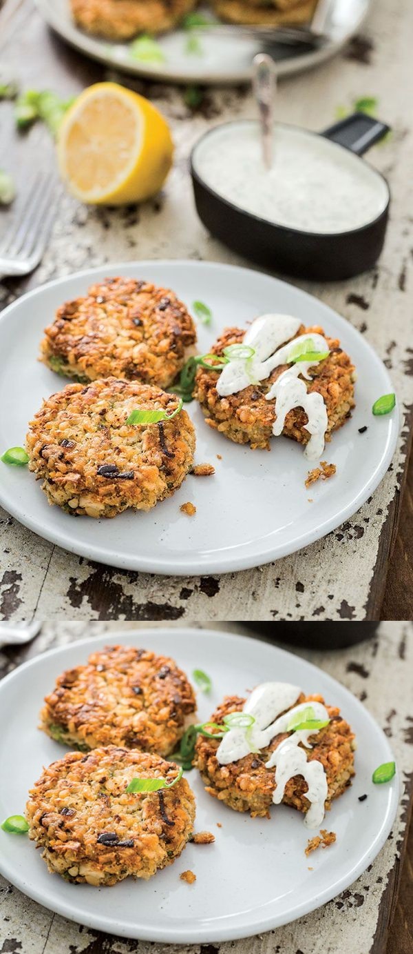 Jackfruit Crabless Cakes from But My Family Would Never Eat Vegan