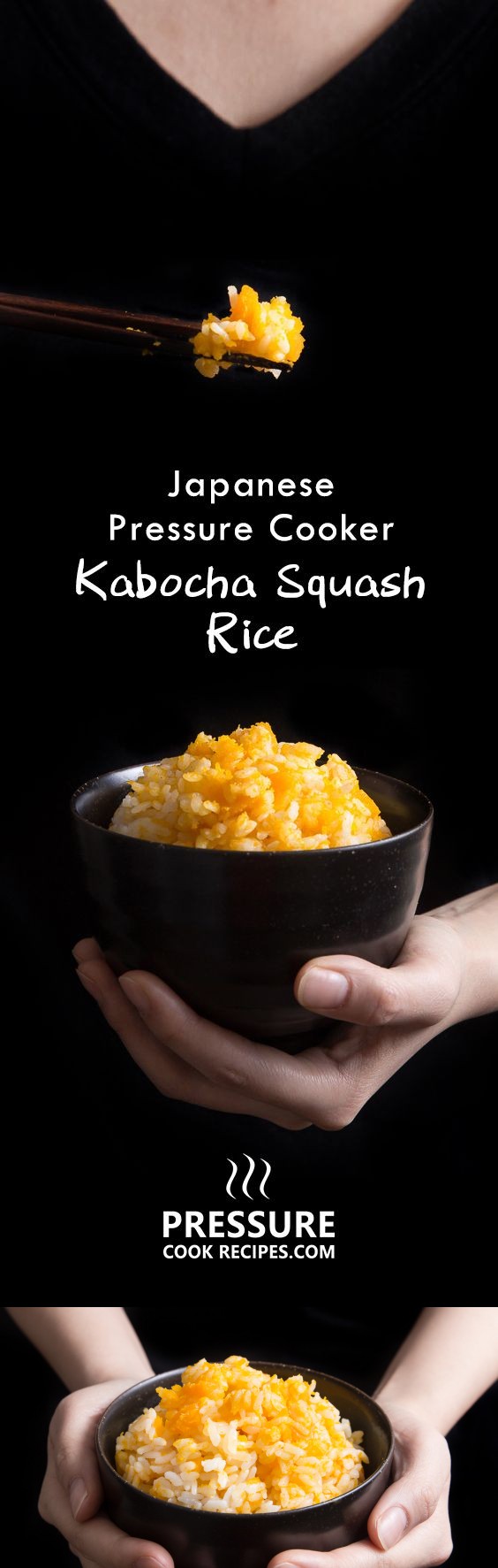 Kabocha Squash (Japanese Pumpkin Pressure Cooker Rice