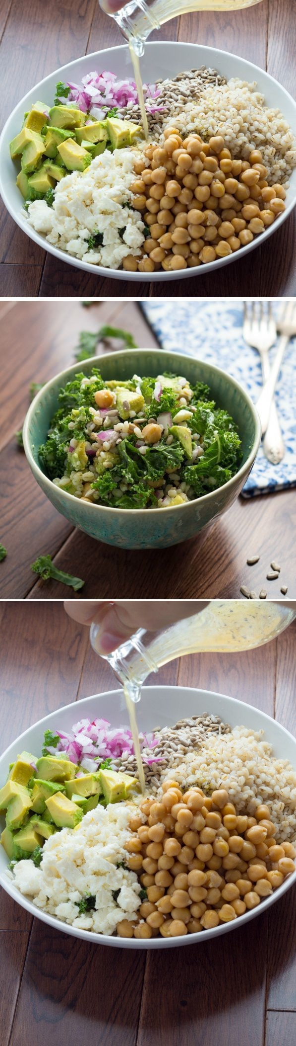 Kale Barley Salad with Feta and a Honey-Lemon Vinaigrette (Video