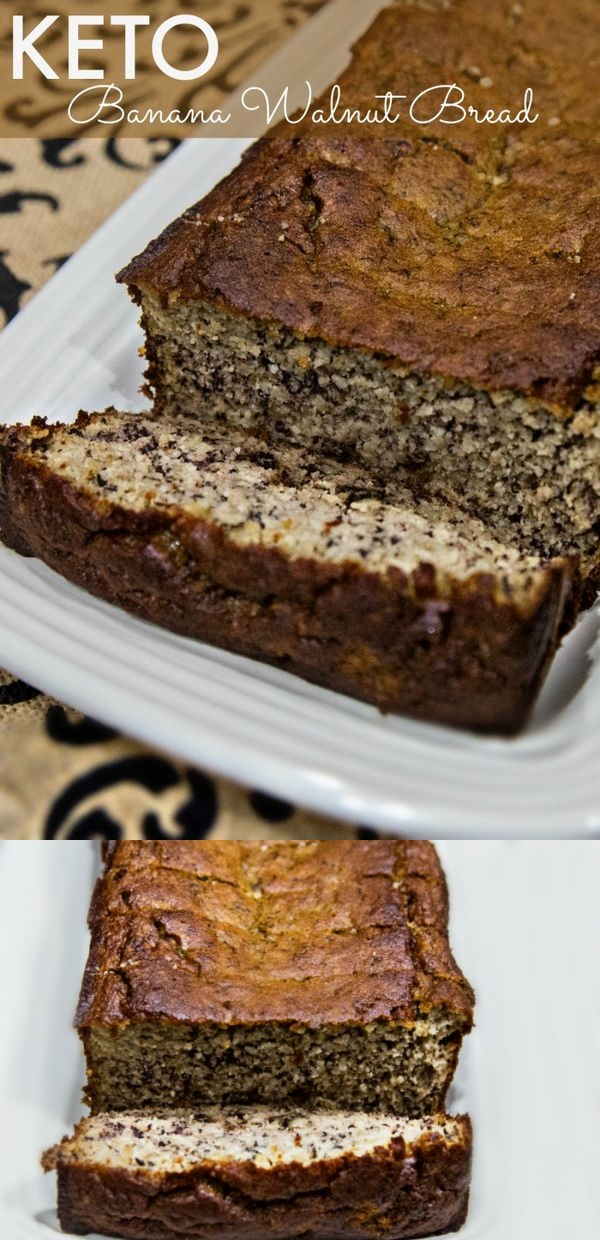 Keto Banana Walnut Bread