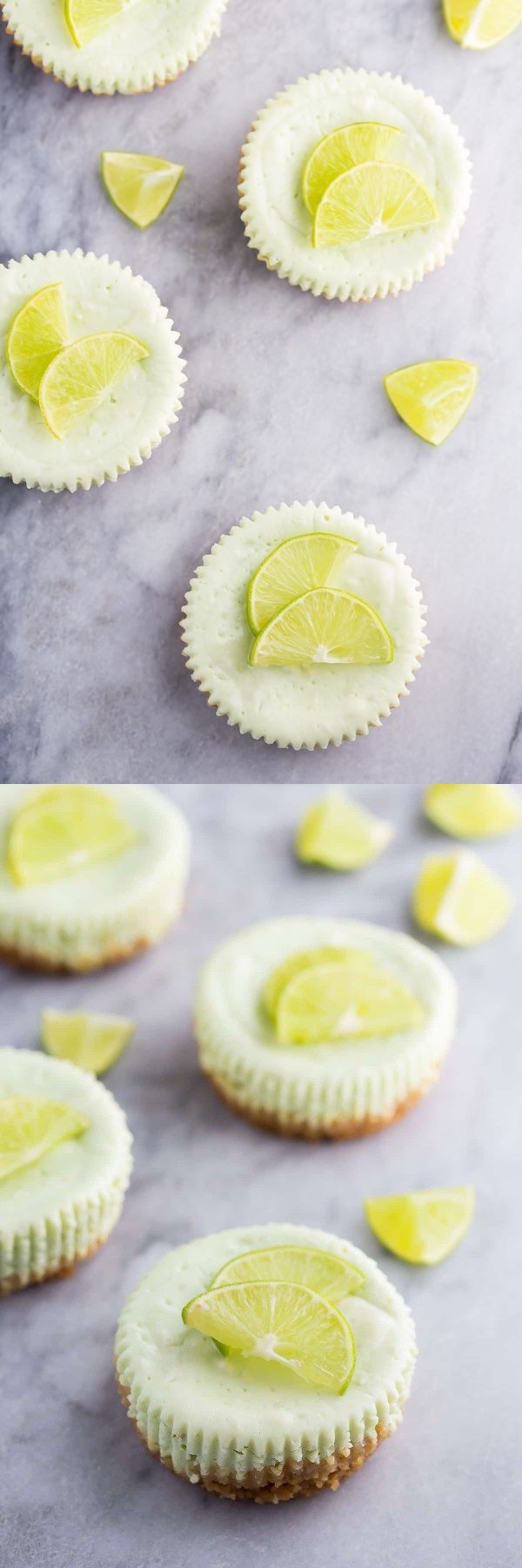 Key Lime Greek Yogurt Cheesecakes