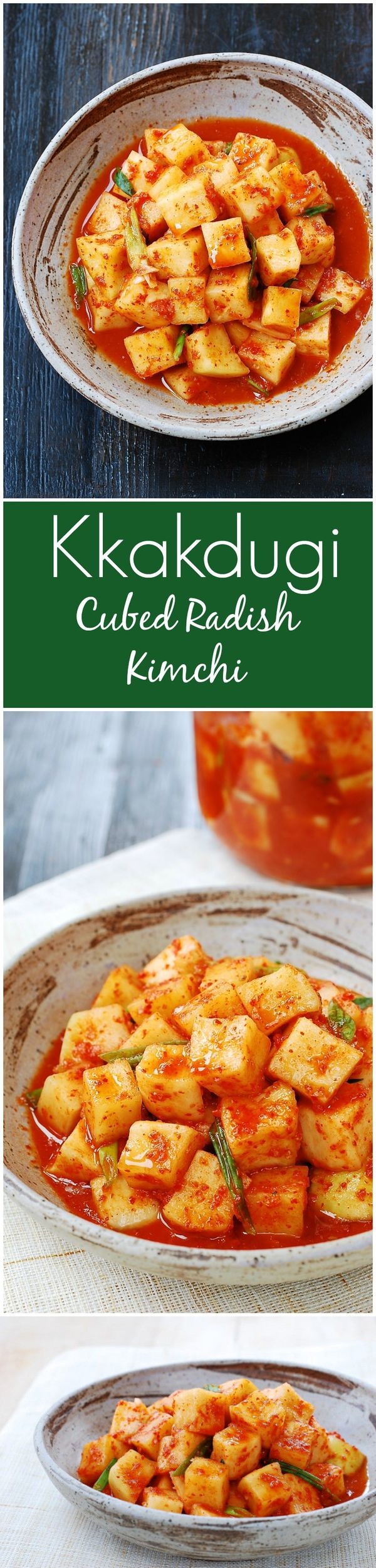 Kkakdugi (Cubed Radish Kimchi