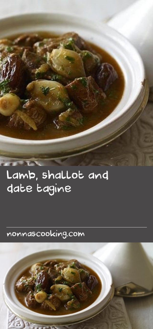 Lamb, shallot and date tagine