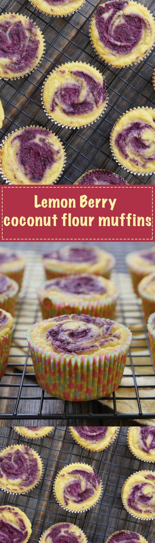 Lemon Berry Coconut Flour Muffins