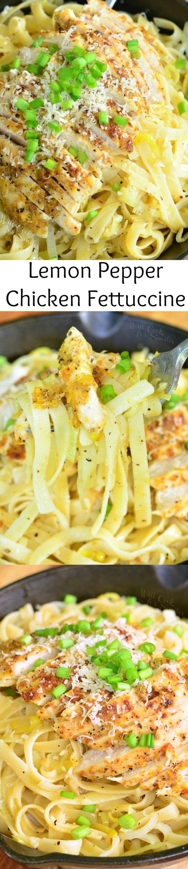 Lemon Pepper Chicken Fettuccine